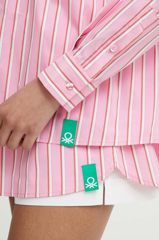 Košeľa United Colors of Benetton 5RTCDQ08W ružová