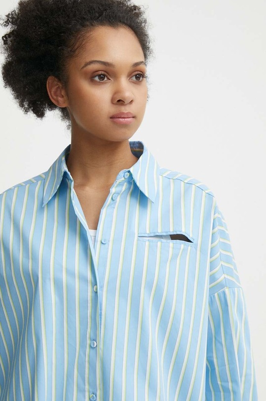 Košile United Colors of Benetton modrá 5RTCDQ08W