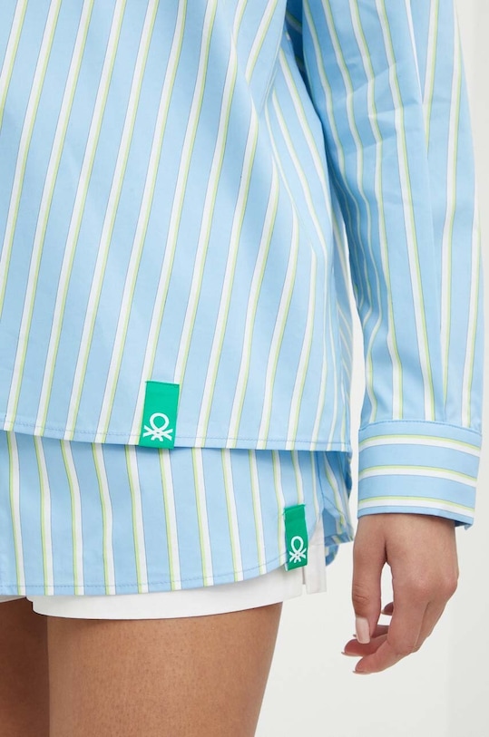 Košile United Colors of Benetton 5RTCDQ08W modrá