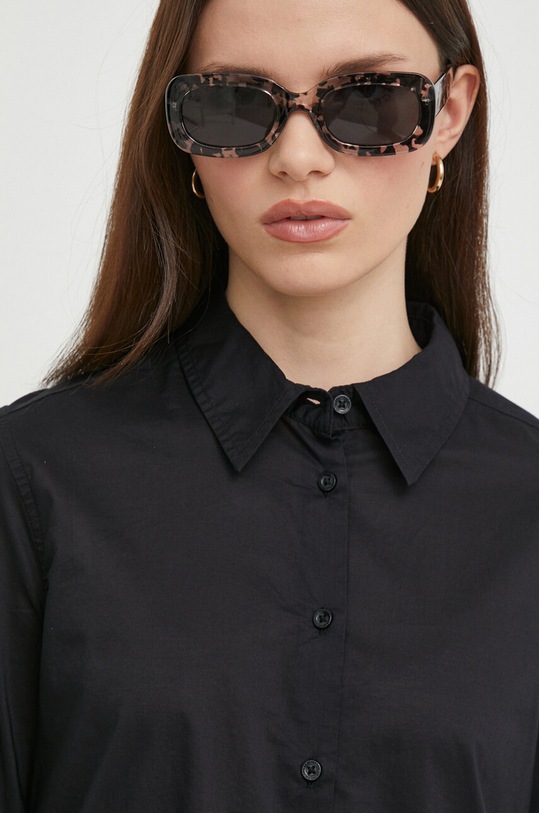 United Colors of Benetton koszula bawełniana 5CQYDQ06U czarny AW24