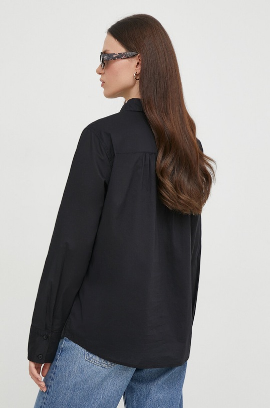 United Colors of Benetton koszula bawełniana czarny 5CQYDQ06U