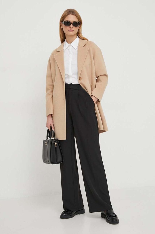 Košile United Colors of Benetton 5AWRDQ03B bílá AW24