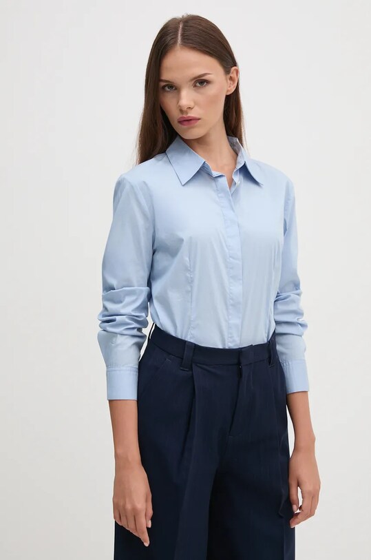 Πουκάμισο United Colors of Benetton μπλε 5AWRDQ03B