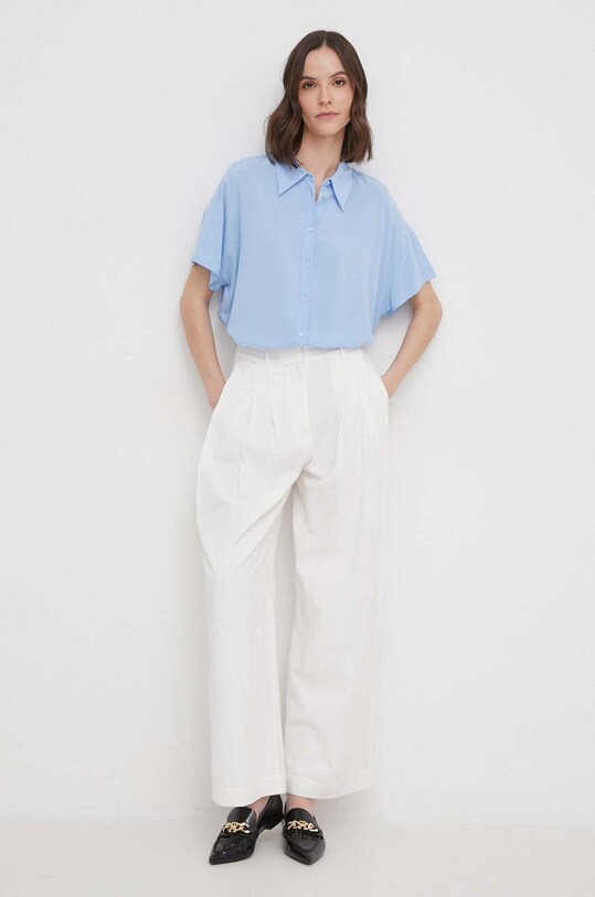 United Colors of Benetton camasa 5WPWDQ04S albastru SS24