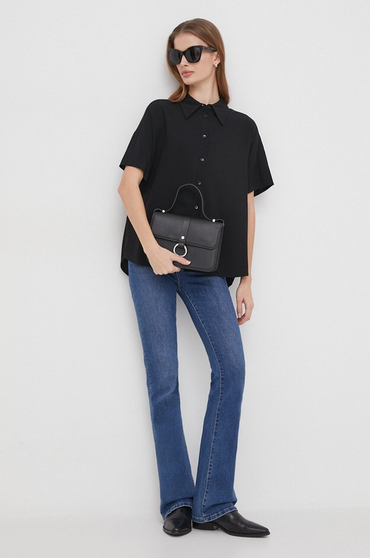 Сорочка United Colors of Benetton 5WPWDQ04S чорний SS24