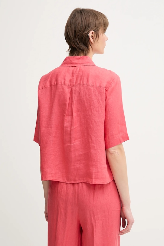 Îmbrăcăminte United Colors of Benetton camasa de in 5BML5QB75 rosu