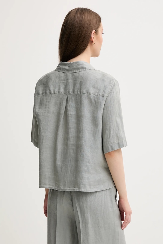 Odjeća Lanena košulja United Colors of Benetton 5BML5QB75 siva