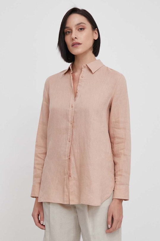 United Colors of Benetton camasa de in roz 5BMLDQ02U