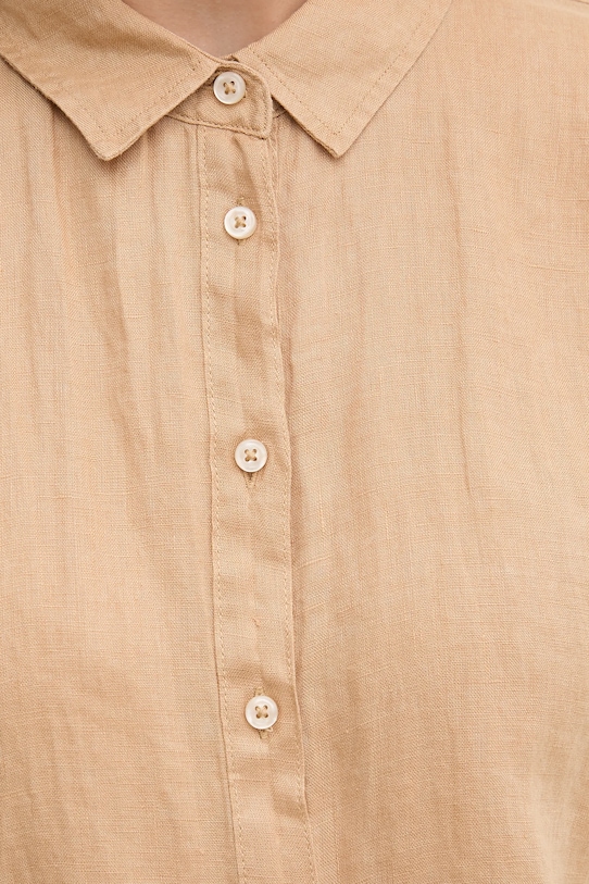 United Colors of Benetton koszula lniana 5BMLDQ06V zielony