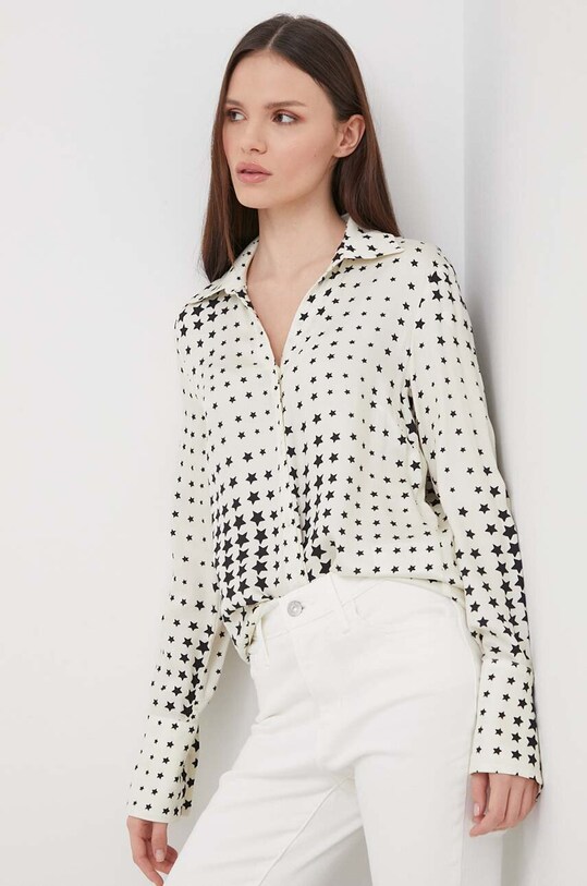 Košulja Sisley bež 5URYLQ06E