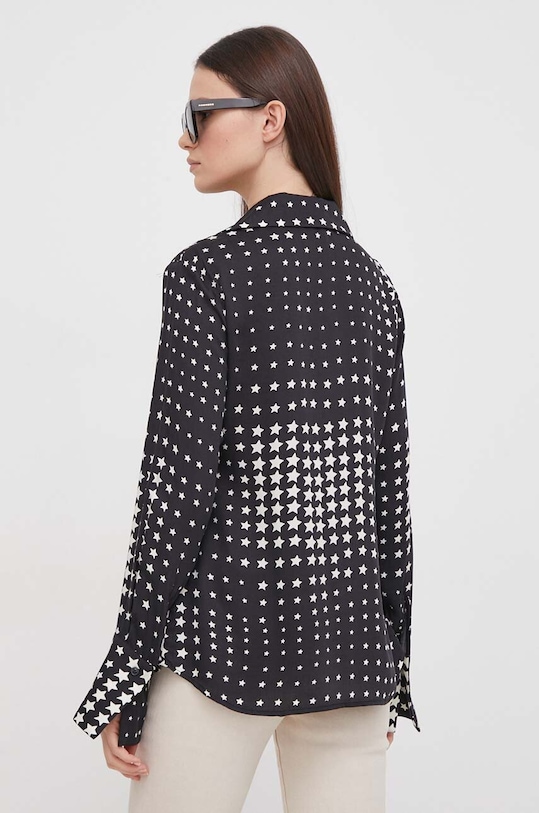 Îmbrăcăminte Sisley camasa 5URYLQ06E negru