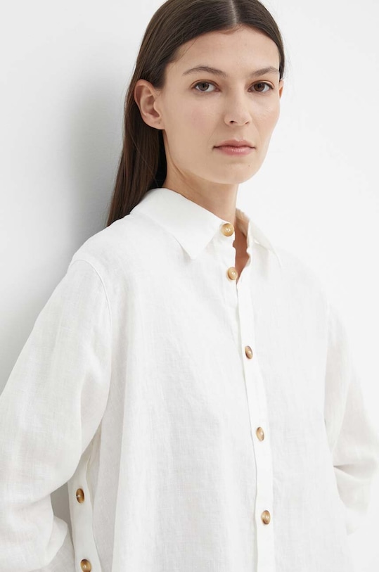 Alohas koszula lniana R100497 beżowy