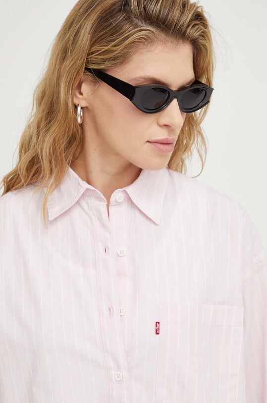 Levi's camasa din bumbac roz A9179