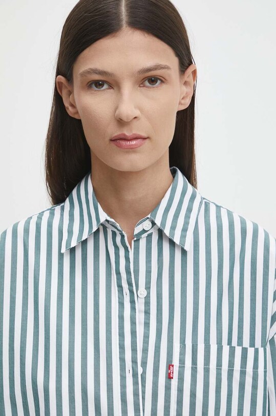 Bavlněná košile Levi's A9179 zelená