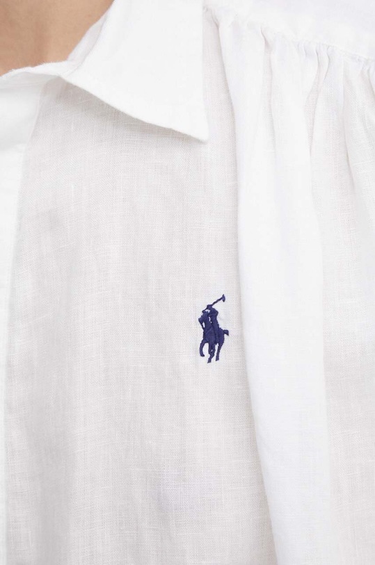 Polo Ralph Lauren bluzka lniana 211935131 biały