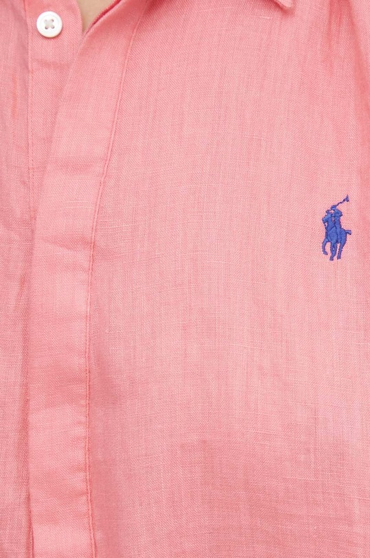 Polo Ralph Lauren bluzka lniana 211935131 różowy