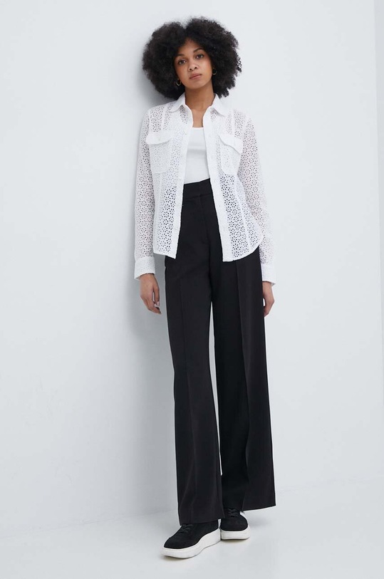Lněná košile Polo Ralph Lauren 211935136 béžová SS24