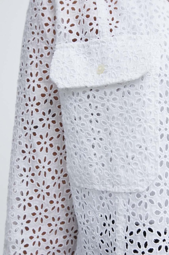 Lněná košile Polo Ralph Lauren 211935136 béžová