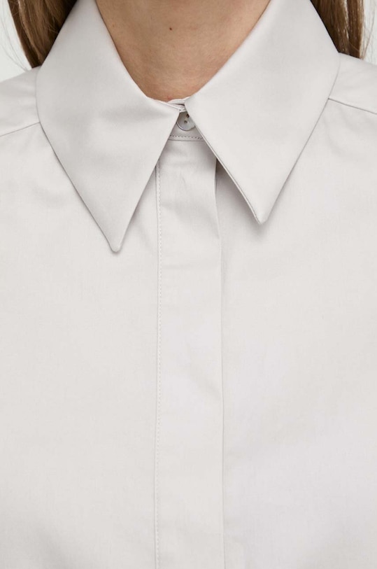 Max Mara Leisure koszula bawełniana 2416111028600 szary