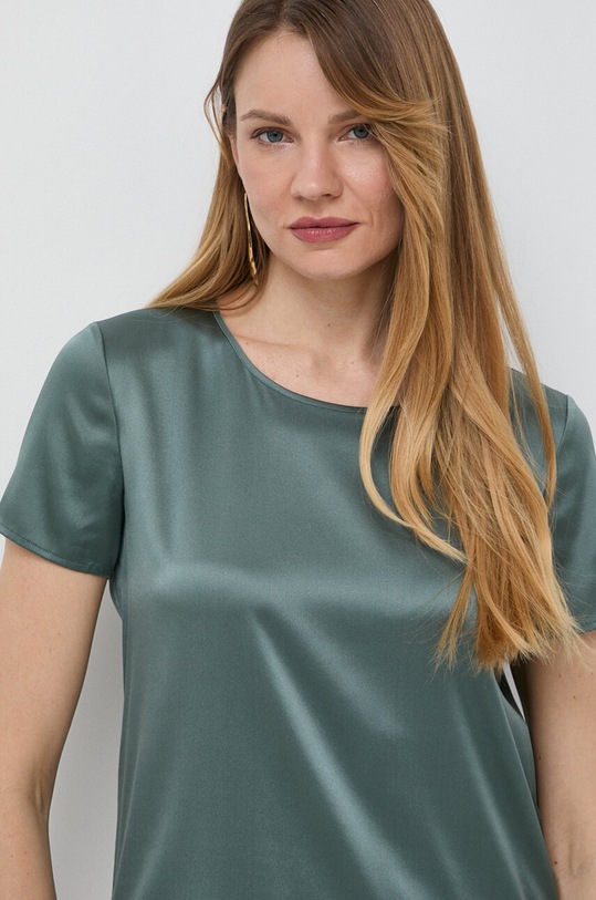 Max Mara Leisure bluza de matase verde 2416111058600