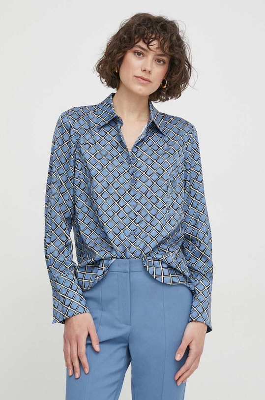 Sisley camasa lung albastru 5OGGLQ025