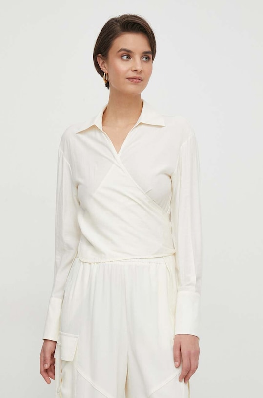 Кофта Sisley casual бежевий 55EBLQ064