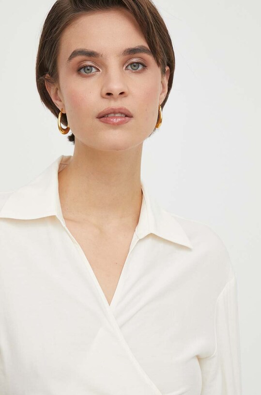 Bluza Sisley bež 55EBLQ064