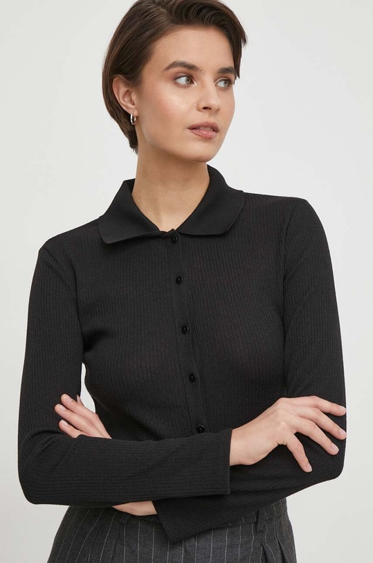 Sisley sweter czarny 5UVTLQ069