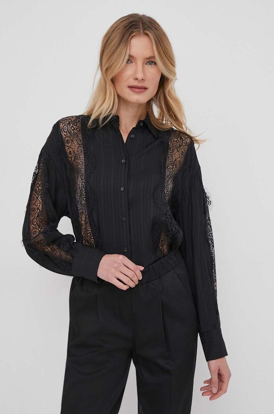 Sisley camasa negru 5IAYLQ06I
