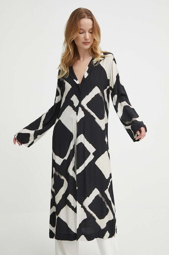Sisley camicia regolare nero 5ZDNLQ07A
