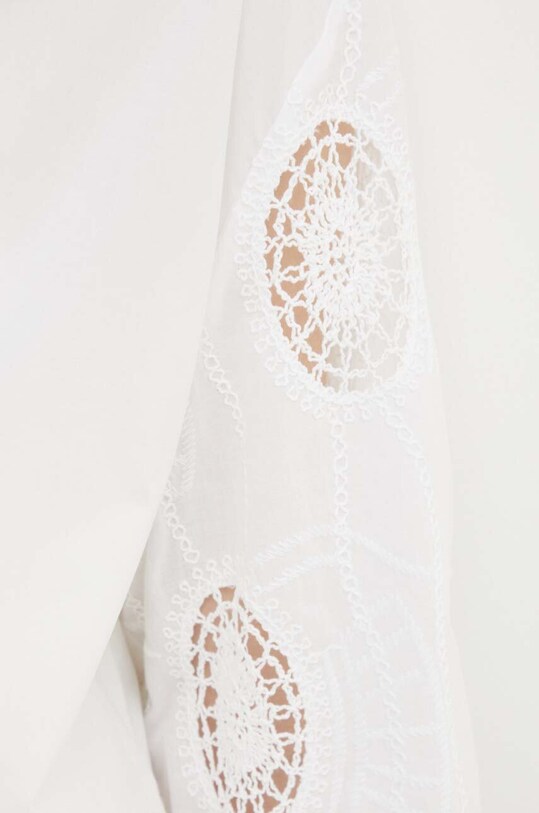 Бавовняна сорочка Sisley 5MUTLQ06W білий