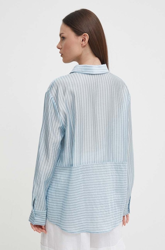 Odjeća Košulja Sisley 5PVNLQ06X plava