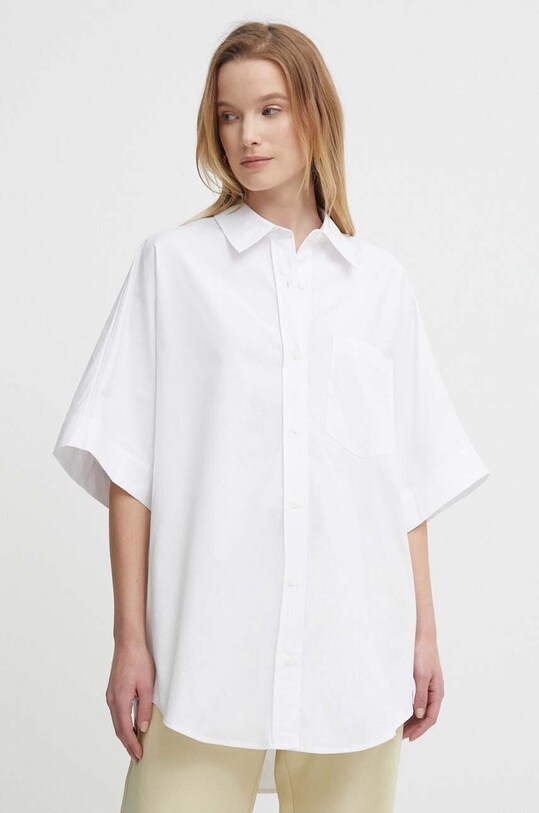 Риза Calvin Klein свободна бял K20K206596