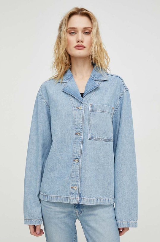 Marc O'Polo camasa jeans lung albastru 402907822047