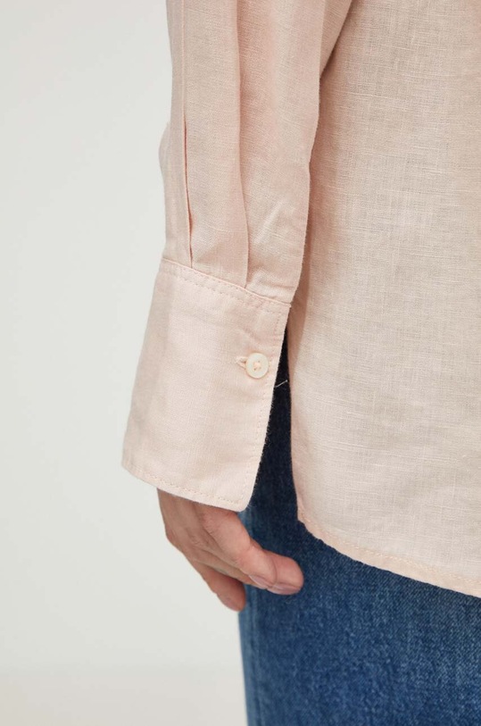 Marc O'Polo koszula lniana 403113542427 różowy