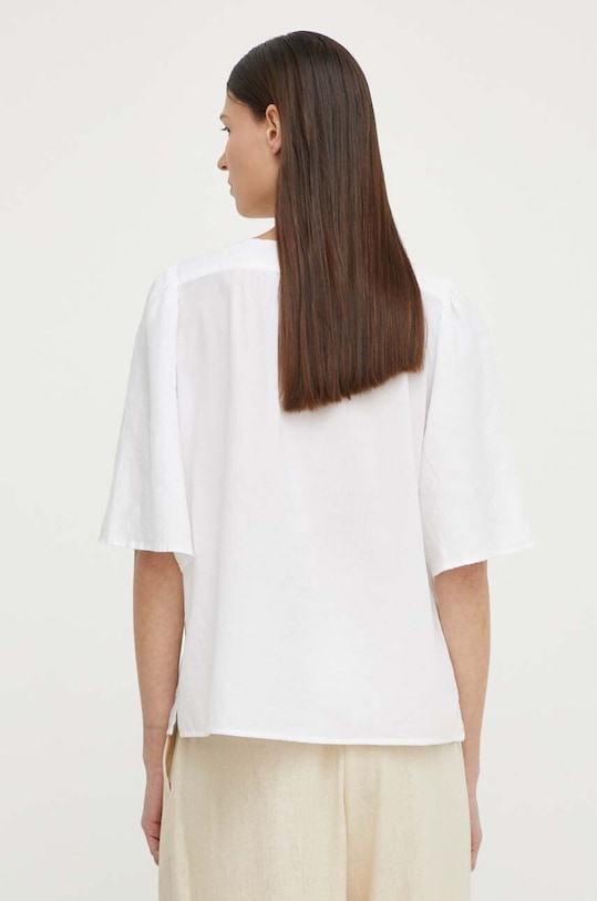 Marc O'Polo bluza din in 403130541115 alb SS24