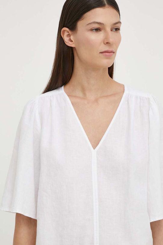 Marc O'Polo bluza din in alb 403130541115
