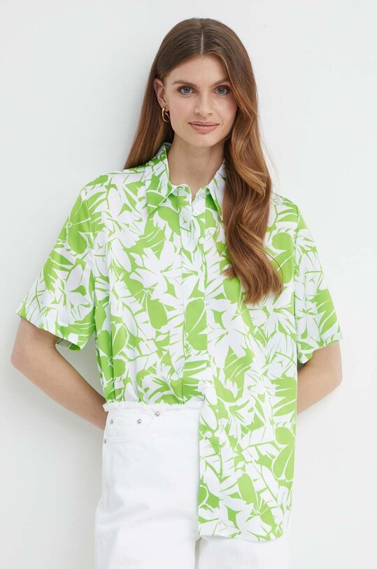 MICHAEL Michael Kors camasa cu modele verde MS440MBB0M