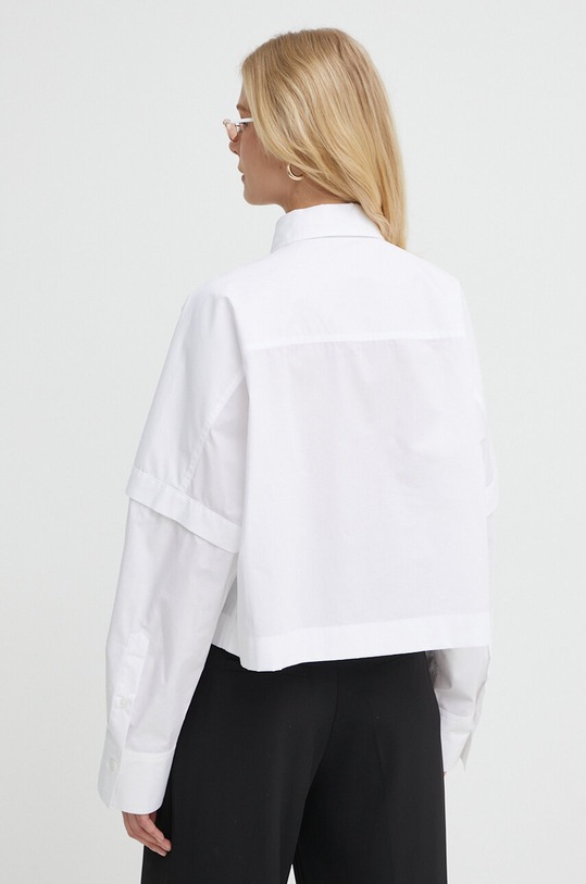 Ρούχα Βαμβακερό πουκάμισο Ivy Oak IO112327 λευκό