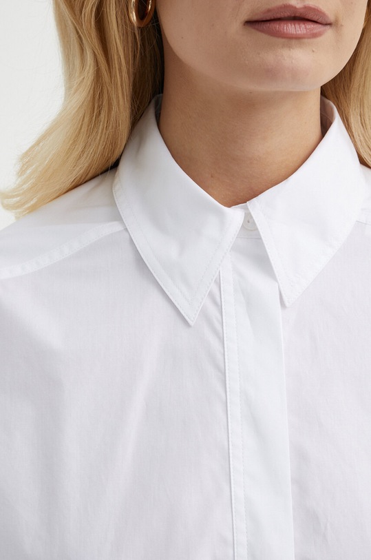 Βαμβακερό πουκάμισο Ivy Oak IO112327 λευκό