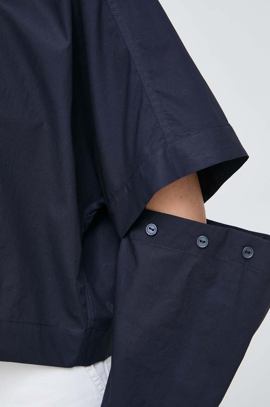 Bavlněná košile Ivy Oak IO112327 námořnická modř