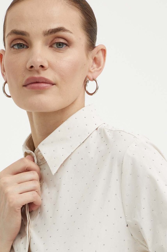 Marella koszula bawełniana 2413111045200 beżowy