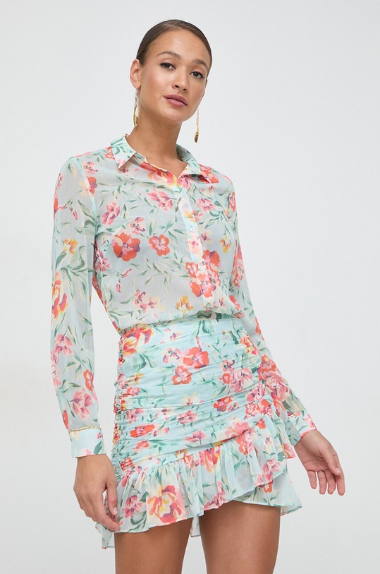 Guess koszula CLOUIS zielony W3GH97.WDW82
