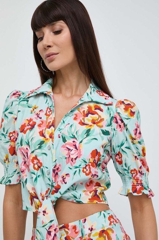 Guess koszula ADELE wzorzyste zielony W4GH42.WG4G0