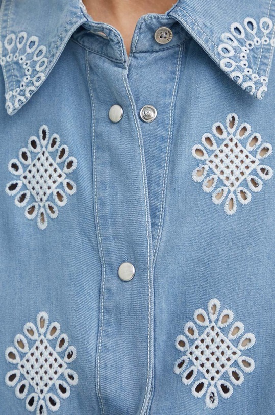 Guess koszula BRIGITTE niebieski W4GH34.D5CD1