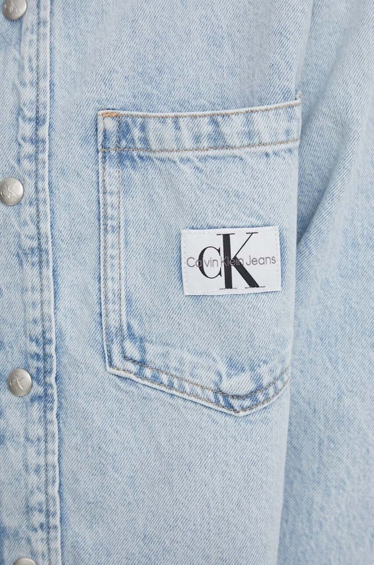 Calvin Klein Jeans koszula jeansowa J20J222795 niebieski