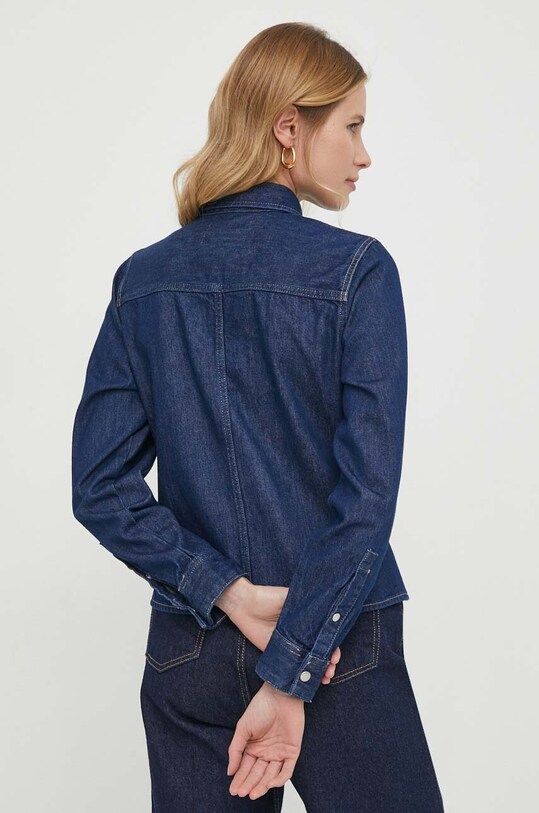 Odzież Calvin Klein Jeans koszula jeansowa J20J222825 granatowy
