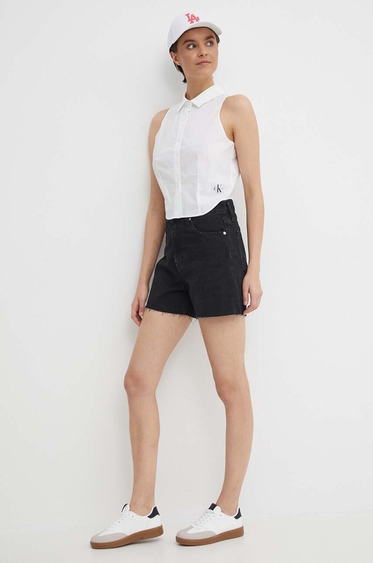 Calvin Klein Jeans koszula J20J223129 biały SS24
