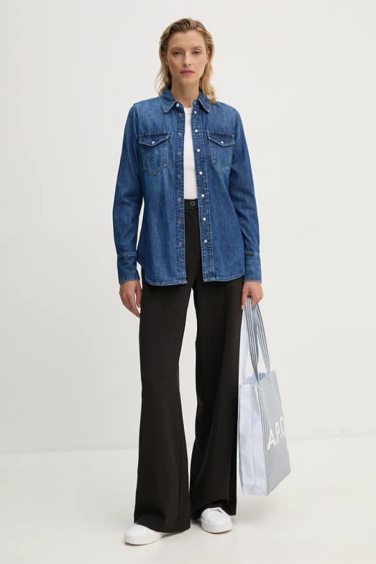 G-Star Raw koszula jeansowa D24343.D252 niebieski AW24