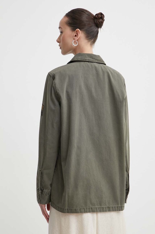 Îmbrăcăminte Superdry camasa din bumbac W4010424A.8MI verde